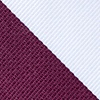 Maroon Microfiber Maroon & White Stripe Tie For Boys